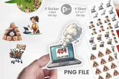 Sarcastic Shopper Spree Sticker Product Image 1