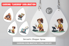 Sarcastic Shopper Spree Earring Product Image 1