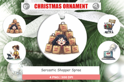 Sarcastic Shopper Spree Ornament Product Image 1