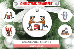 Sarcastic Shopper Spree Ornament Product Image 1