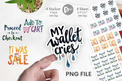 Sarcastic Shopper Quote Sticker Product Image 1