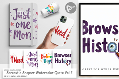 Sarcastic Shopper Quote Digital Paper Product Image 1