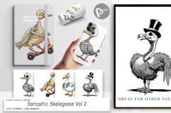 Digital Paper Sarcastic Skelegoose Product Image 1