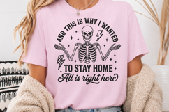 Sarcastic Skeleton Messy Bun Shirt SVG Product Image 2