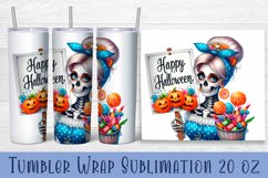 Sarcastic Skeleton tumbler. Happy Halloween sublimation PNG Product Image 1