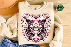Skeleton Valentine PNG, Valentine's Day Funny Skeleton PNG Product Image 3