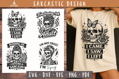 Sarcastic Skull Quotes SVG Vintage design
