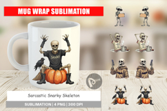 Mug Wrap Snarky Skeleton Product Image 1