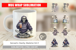 Mug Wrap Snarky Skeleton Product Image 1