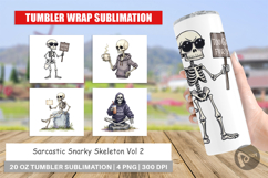 Tumbler Snarky Skeleton Product Image 1