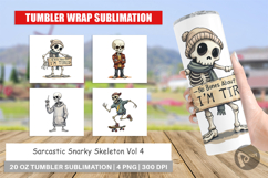 Tumbler Snarky Skeleton Product Image 1
