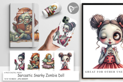 Digital Paper Snarky Zombie Doll Product Image 1