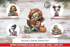 Wind Spinner Snarky Zombie Doll Product Image 1