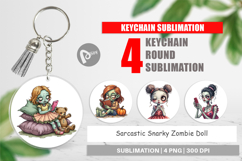 Keychain Snarky Zombie Doll Product Image 1