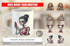 Mug Wrap Snarky Zombie Doll Product Image 1