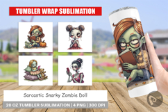 Tumbler Snarky Zombie Doll Product Image 1