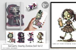 Digital Paper Snarky Zombie Doll Product Image 1