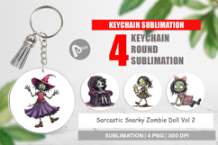 Keychain Snarky Zombie Doll Product Image 1