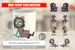 Mug Wrap Snarky Zombie Doll Product Image 1