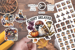 Solarpunk Autumn Birds Sticker Product Image 1