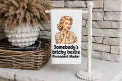 Sarcastic Southern Towel, Funny Baking Kitchen Quotes PNG Product Image 2