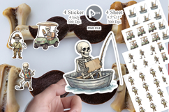 Sarcastic Sports Dad Bone Sticker Product Image 1