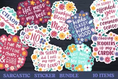 sarcastic sticker bundle 10 items