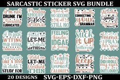 Sarcastic sticker Svg Bundle, Funny Quotes SVG, Mug SVG Sarc Product Image 1