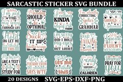Sarcastic sticker Svg Bundle, Funny Quotes SVG, Mug SVG Sarc Product Image 1