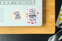 sarcastic stickers on laptop