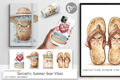 Sarcastic Summer Gear Digital Paper Product Image 1