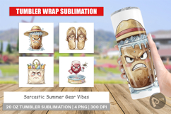 Sarcastic Summer Gear Vibes Tumbler Product Image 1