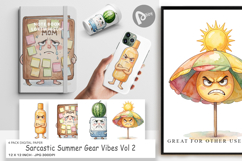 Sarcastic Summer Gear Digital Paper Product Image 1