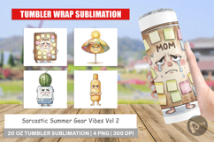 Sarcastic Summer Gear Vibes Tumbler Product Image 1