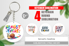 Sarcastic Sunshine Keychain Product Image 1