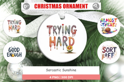 Sarcastic Sunshine Ornament Product Image 1