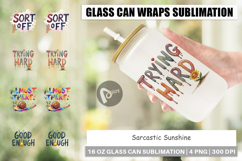 Sarcastic Sunshine Glass Can Product Image 1