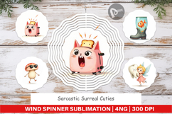 Wind Spinner Sarcastic Surreal Cuties Product Image 1
