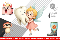 Sarcastic Surreal Cuties Clipart Product Image 1