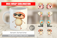 Mug Wrap Sarcastic Surreal Cuties Product Image 1