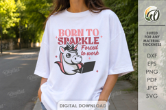 Sarcastic SVG. Funny Quotes. Adult humor. Born to sparkle Product Image 1