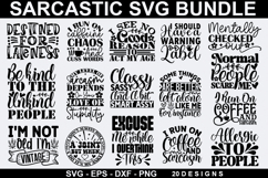 Sarcastic SVG Bundle -Sarcastic Quotes SVG Design Product Image 1