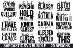 Sarcastic SVG Bundle -Sarcastic Quotes SVG Design Product Image 1