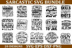 Sarcastic Svg Bundle, Funny Quotes SVG, Mug SVG Sarcastic Product Image 1