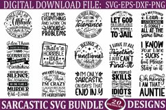 Sarcastic Svg Bundle, Funny Quotes SVG, Mug SVG Sarcastic Product Image 1