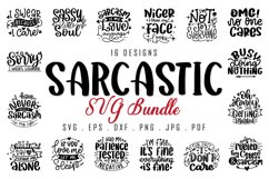 Sarcastic SVG Bundle | Funny Lettering Quotes Product Image 1