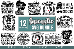 Sarcastic Quotes SVG bundle Product Image 1