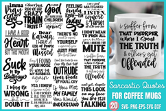 Sarcastic Coffee Mug SVG Bundle Product Image 1