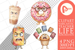 Sarcastic Teacher Snack Sublimation Product Image 1