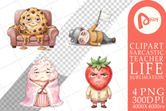 Sarcastic Teacher Snack Sublimation Product Image 1